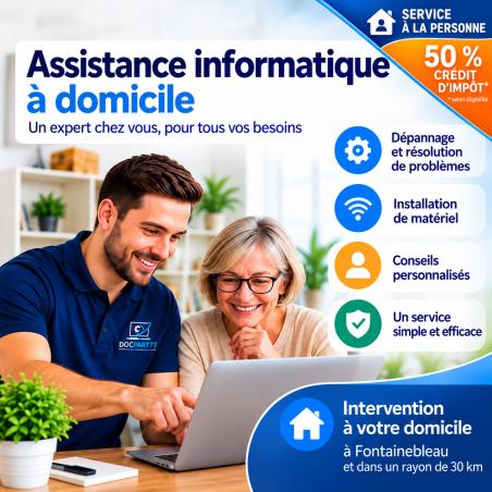 Dépannage informatique à domicile – Fontainebleau