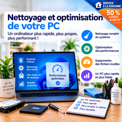 Forfait nettoyage et optimisation de votre PC – Fontainebleau